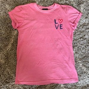Pink Topshop LOVE Tee